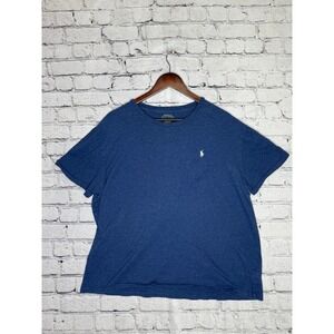 Polo Ralph Lauren Mens Classic Fit Blue T Shirt Pony Logo Size L